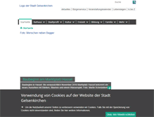 Tablet Screenshot of gelsenkirchen.de